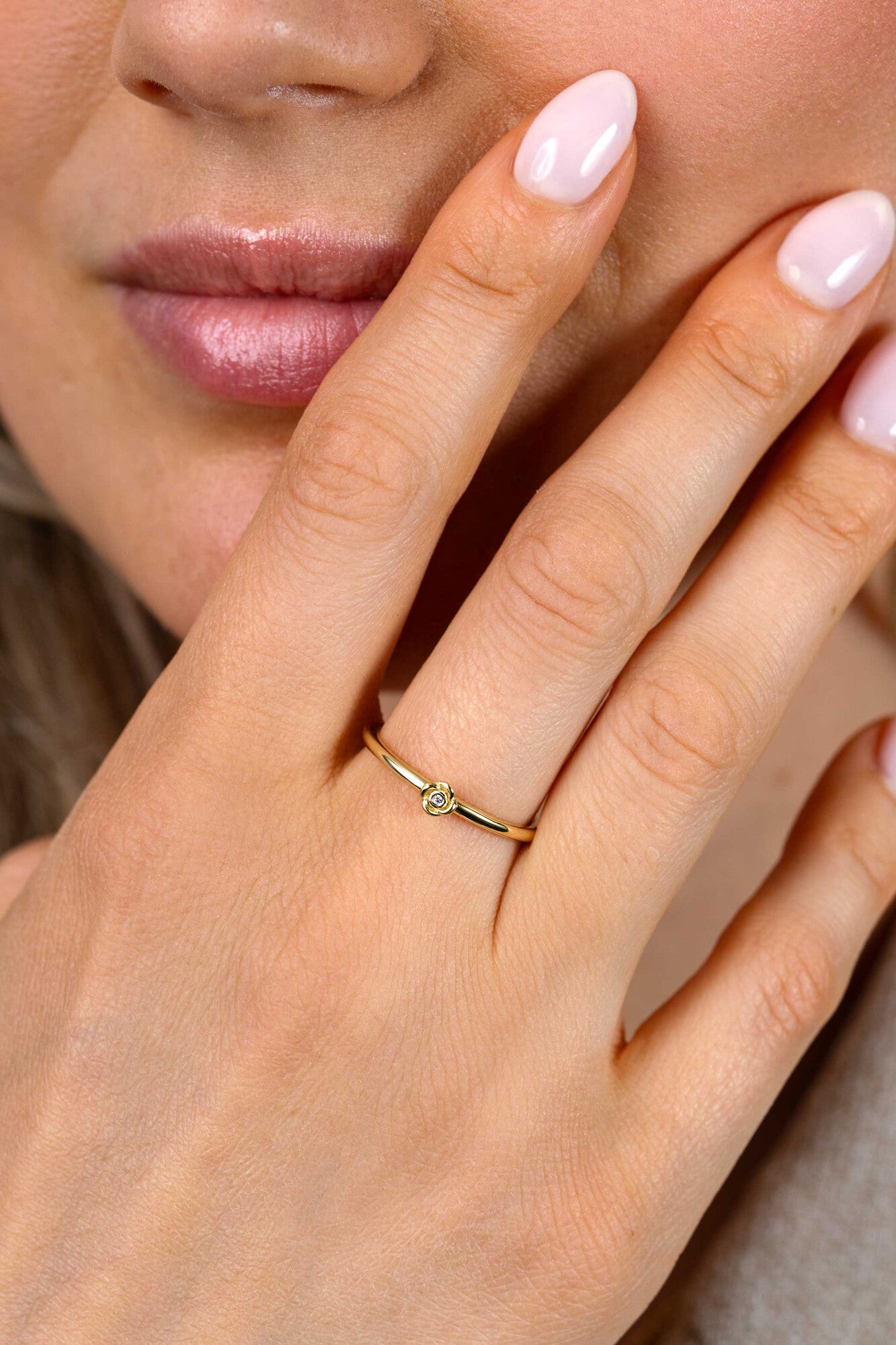 ZINZI Verguld Zilveren Ring met Witte Zirkonia ZIR2872Y