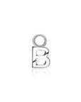 Zinzi zilveren letter oorbedel ZICH2144 letter B