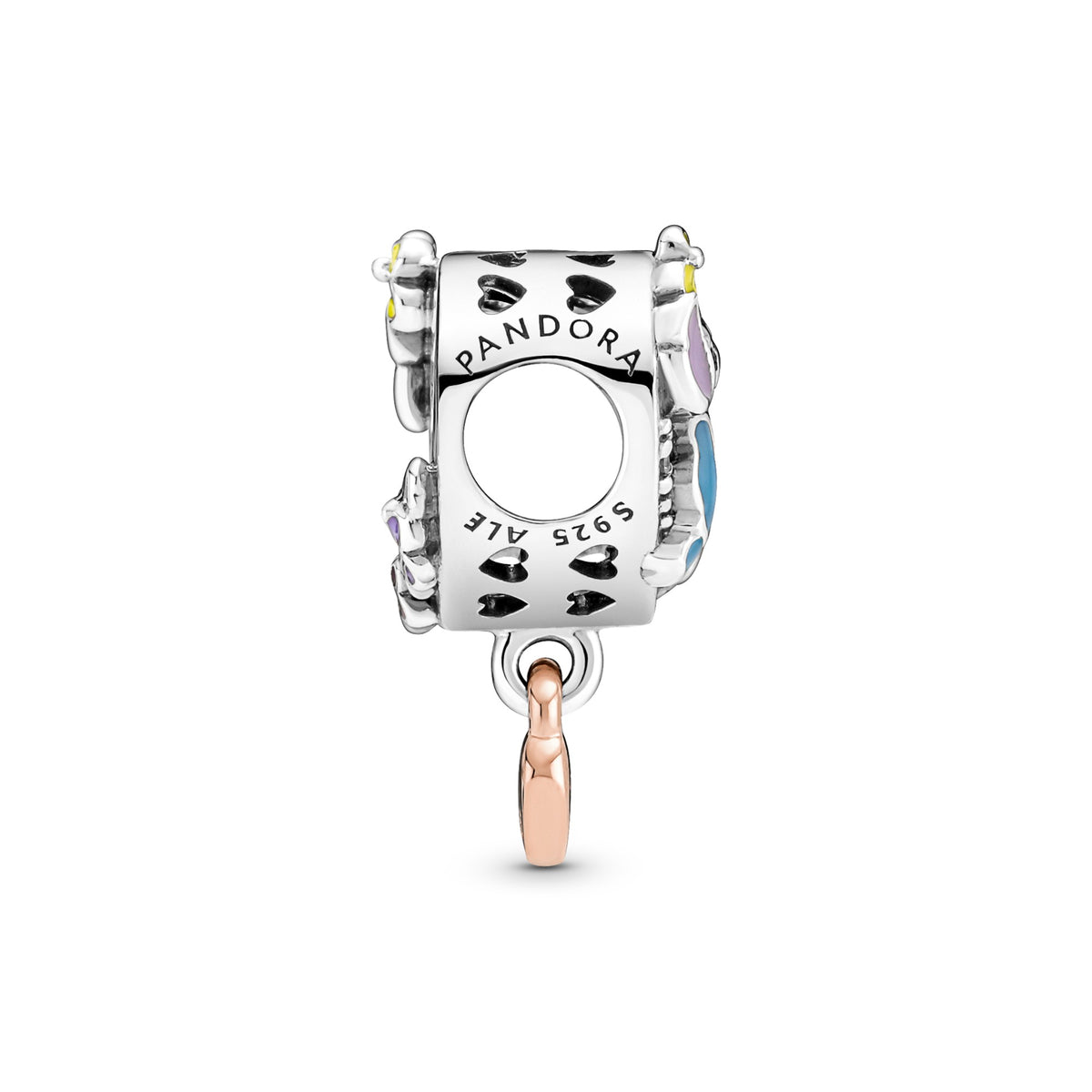 Pandora Disney Lilo & Stitch Ohana Bedel bicolor zilver en roségoudverguld 781682C01