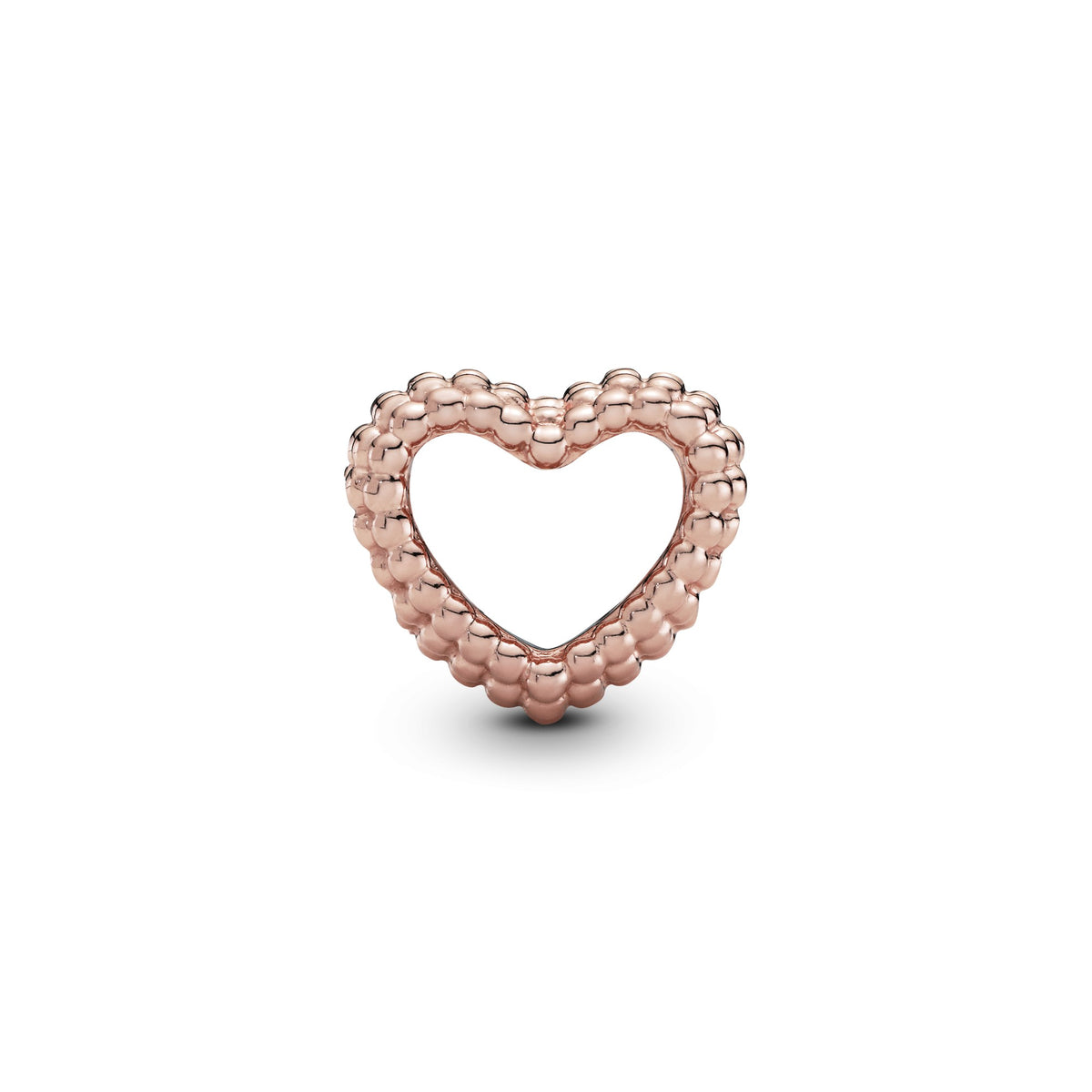 Pandora Met Kralen Bezet Open Hart Bedel roségoudverguld 787516