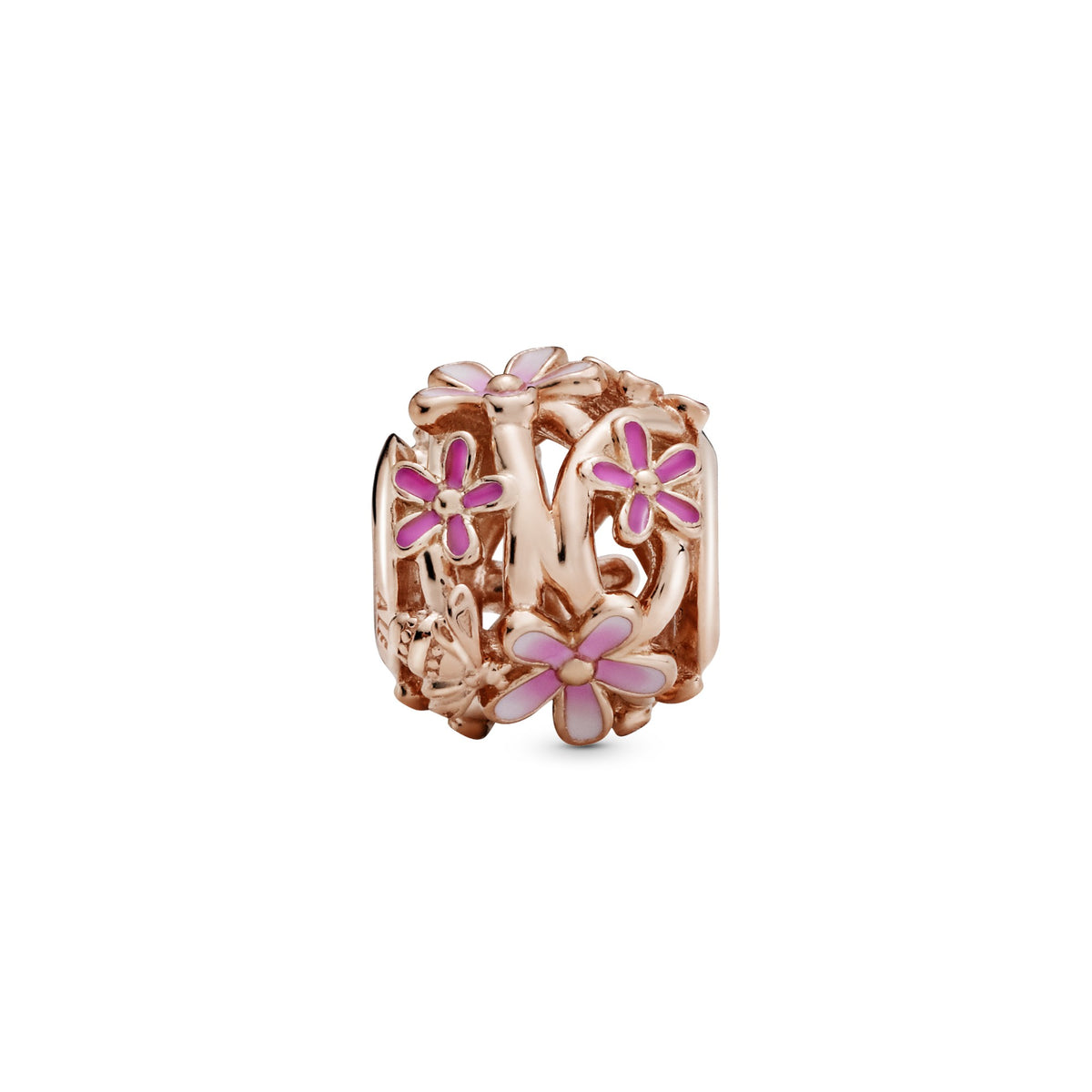 Pandora Opengewerkte Roze Madeliefjes Bedel roségoudverguld 788772C01