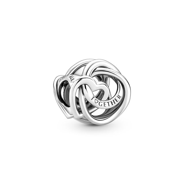 Pandora Hartbedel Familie Altijd Omarmd zilver 791507C00