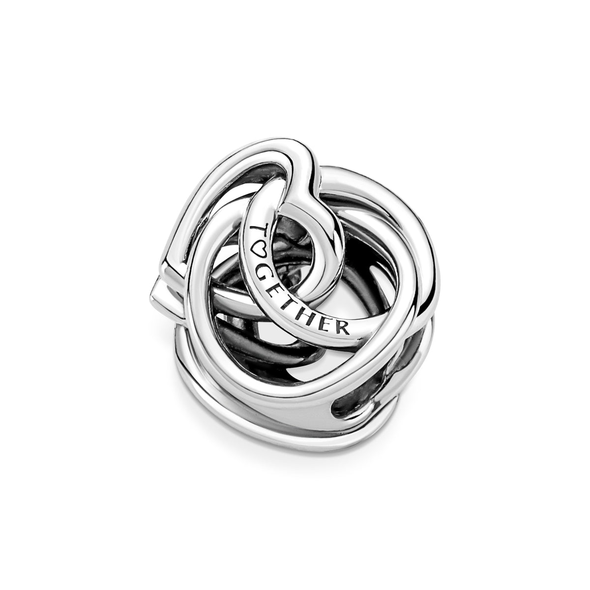 Pandora Hartbedel Familie Altijd Omarmd zilver 791507C00