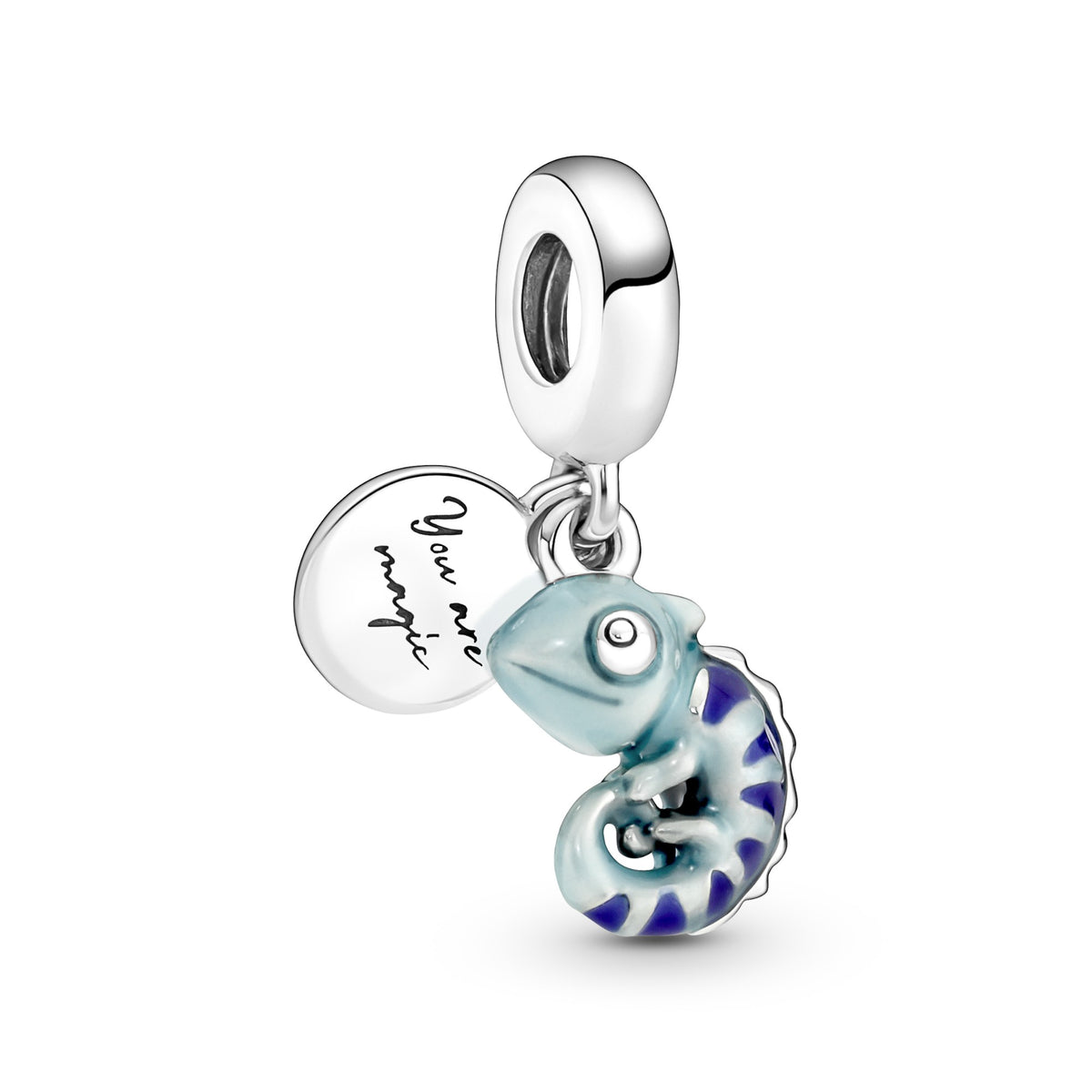 Pandora Hangende Bedel Kameleon met Kleurwisseling zilver