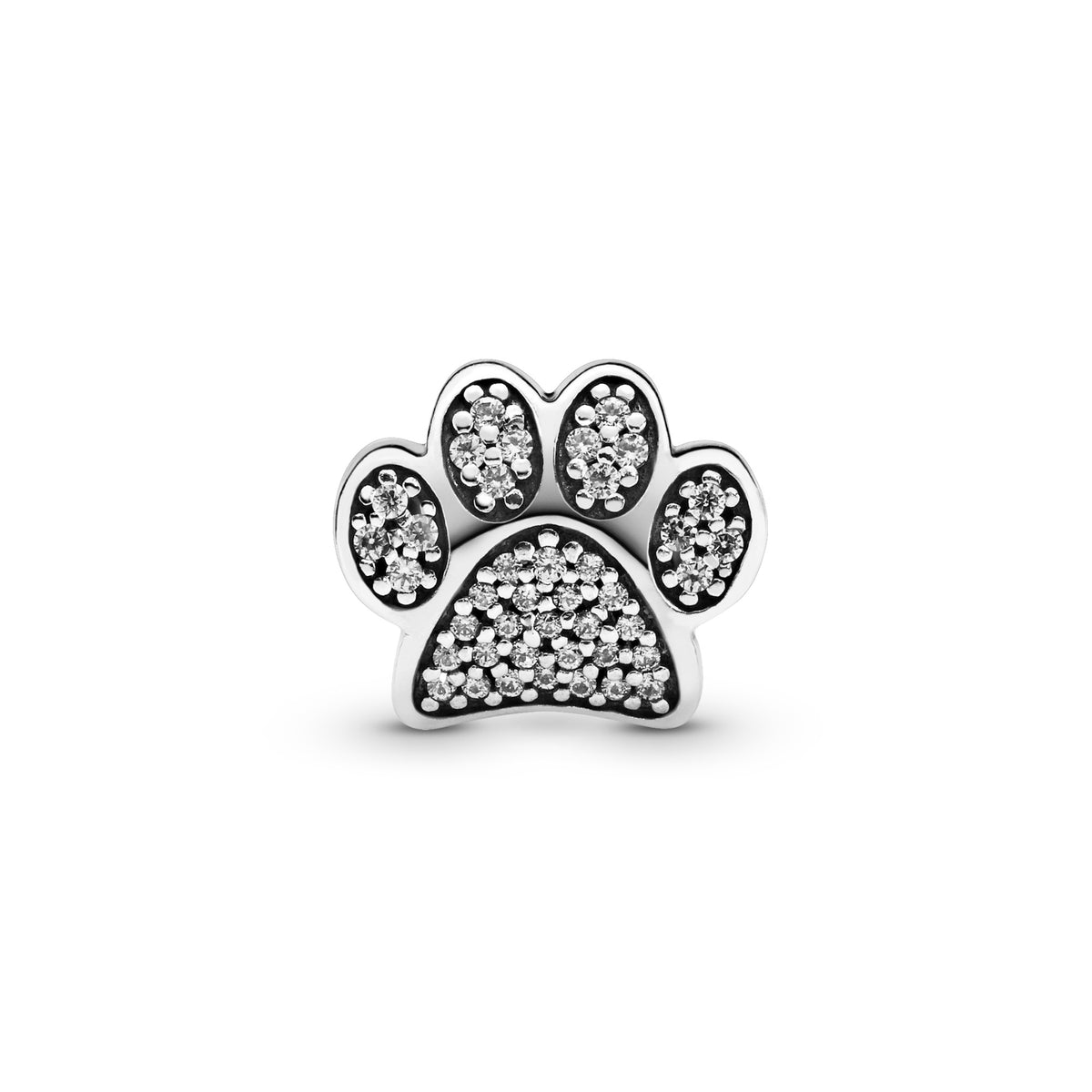 Pandora Sparkling Paw Print Bedel zilver 791714CZ