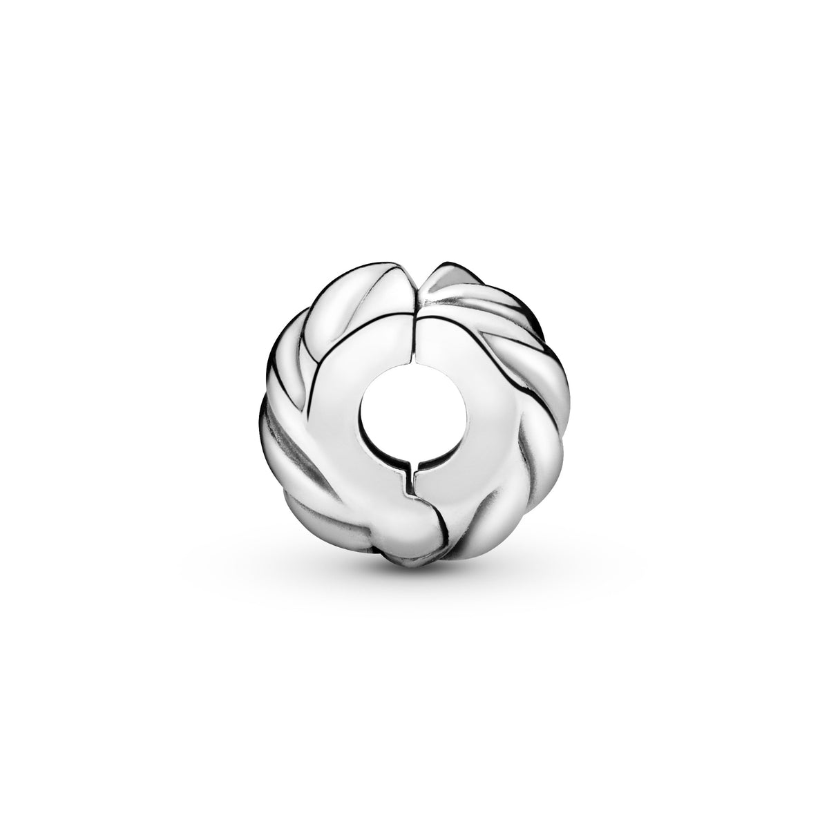 Pandora Polished Feathered Clip Bedel zilver 791752