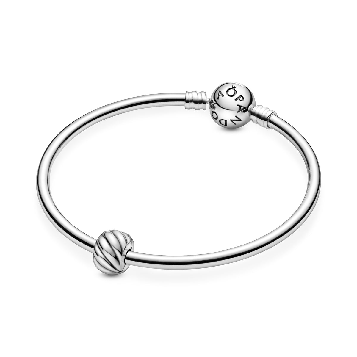Pandora Polished Feathered Clip Bedel zilver 791752