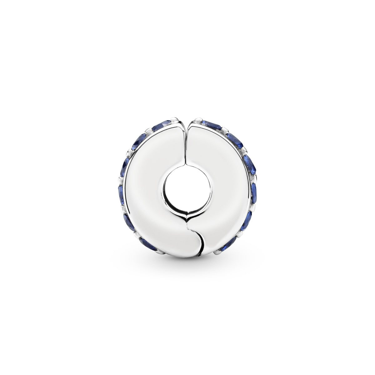Pandora Blauwe Sprankelende Clipbedel zilver 791972C01