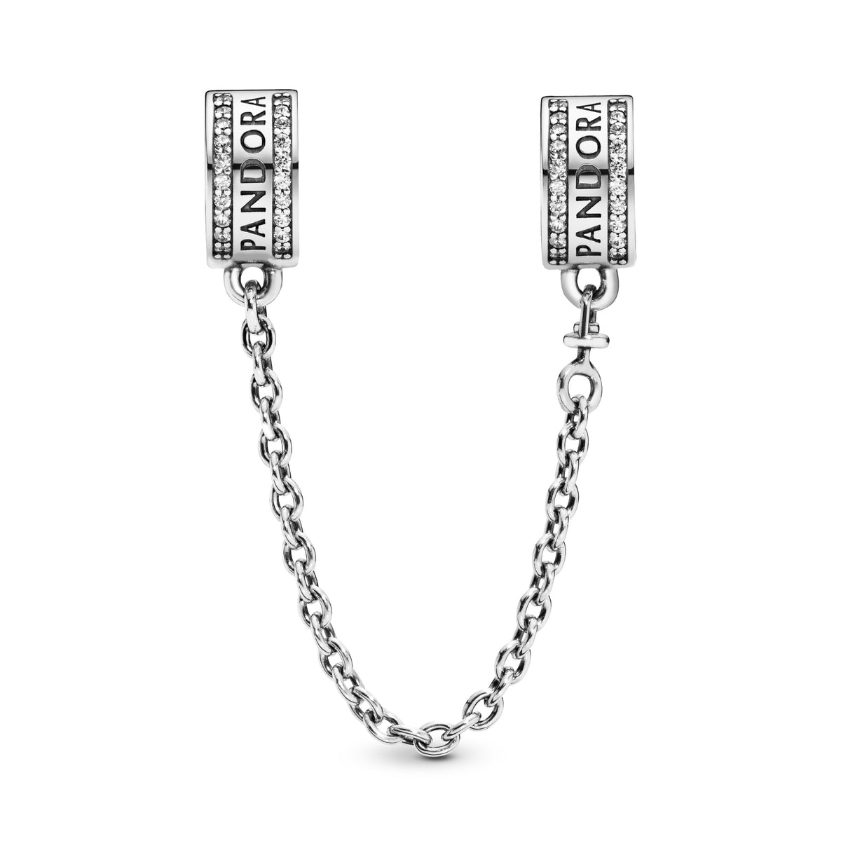 Pandora Logo Veiligheidsketting Clip zilver 792057CZ