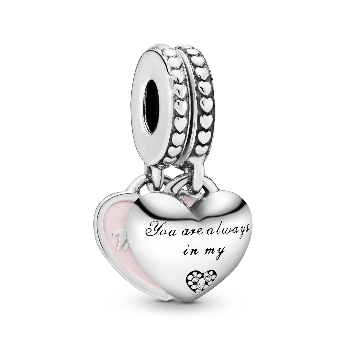 Pandora Mother & Daughter Hearts Hangende Bedel zilver