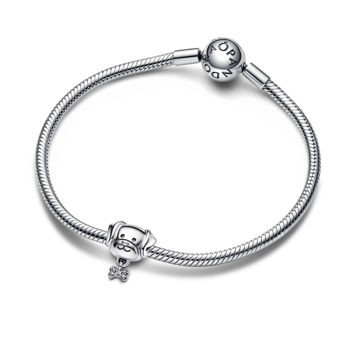 Pandora Pet Dog & Bone Bedel zilver 792254C01
