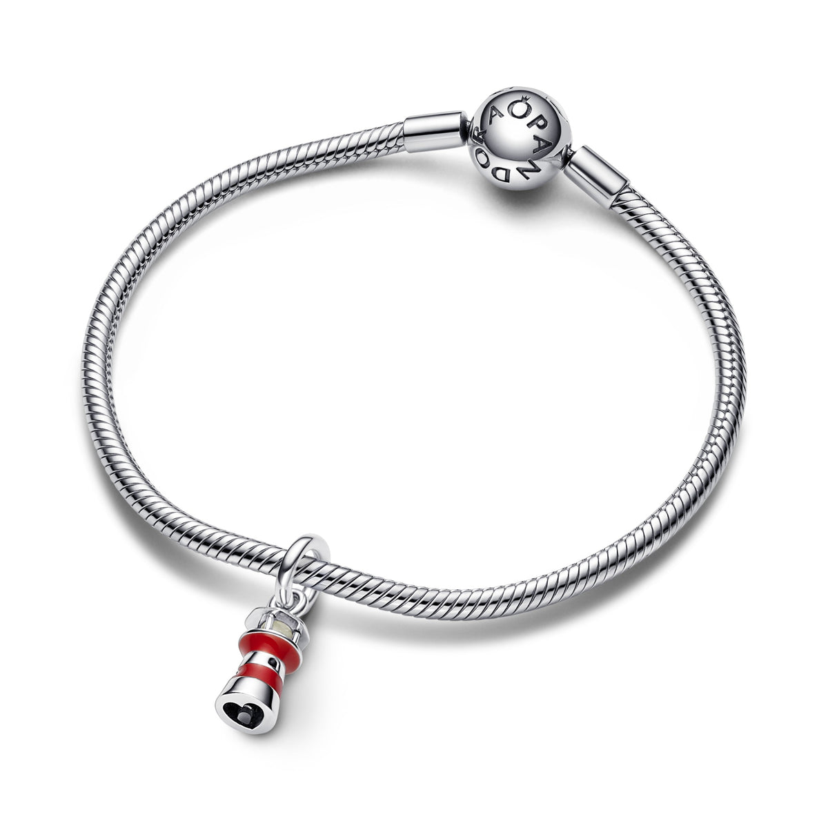 Pandora Glow-in-the-dark hangende bedel vuurtoren zilver 792714C01