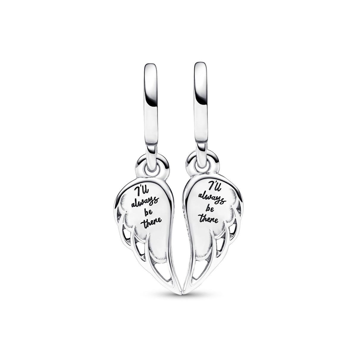 Pandora Sprankelende Deelbare Engelenvleugels Hangende Bedel zilver 792821C01