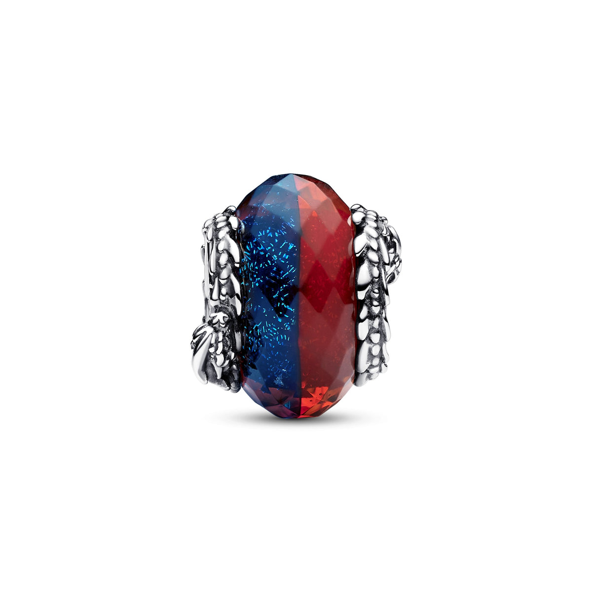 Pandora Spel van Thrones Ice & Fire Dragons Tweevoudige Muranoglazen Bedel zilver 792966C00