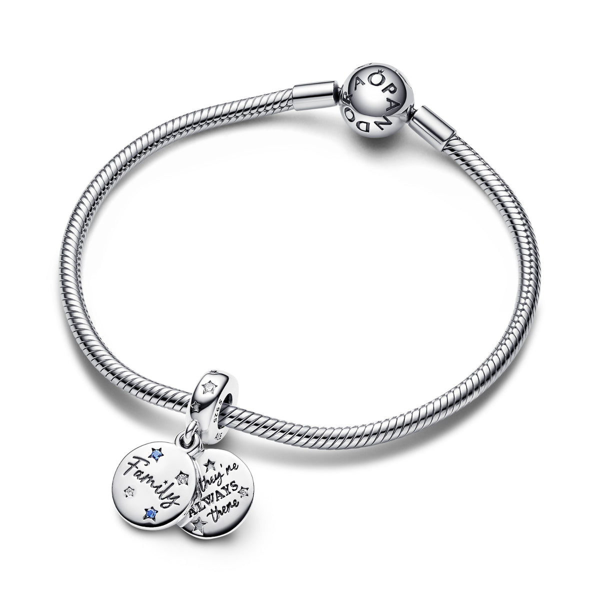 Pandora Family Love Dubbele Hangende Bedel zilver 792987C01