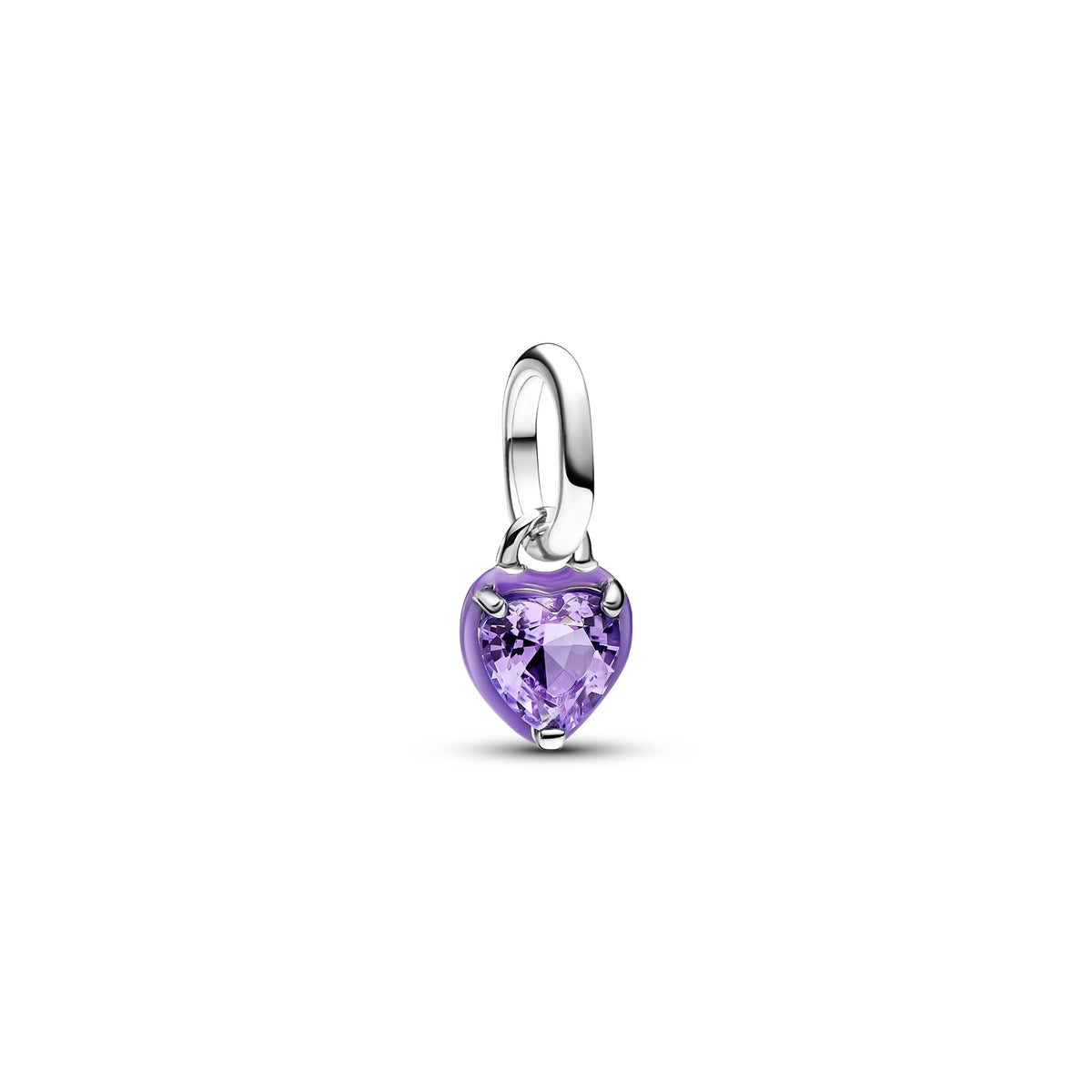 Pandora ME Paarse Chakra Hart Mini Hangende Bedel zilver