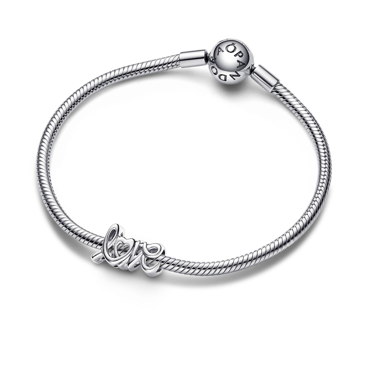 Pandora Bedel love handgeschreven zilver 793055C00