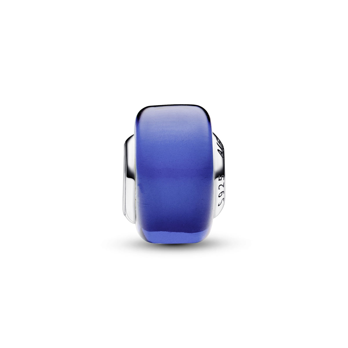 Pandora Blauwe minibedel van muranoglas zilver 793105C00