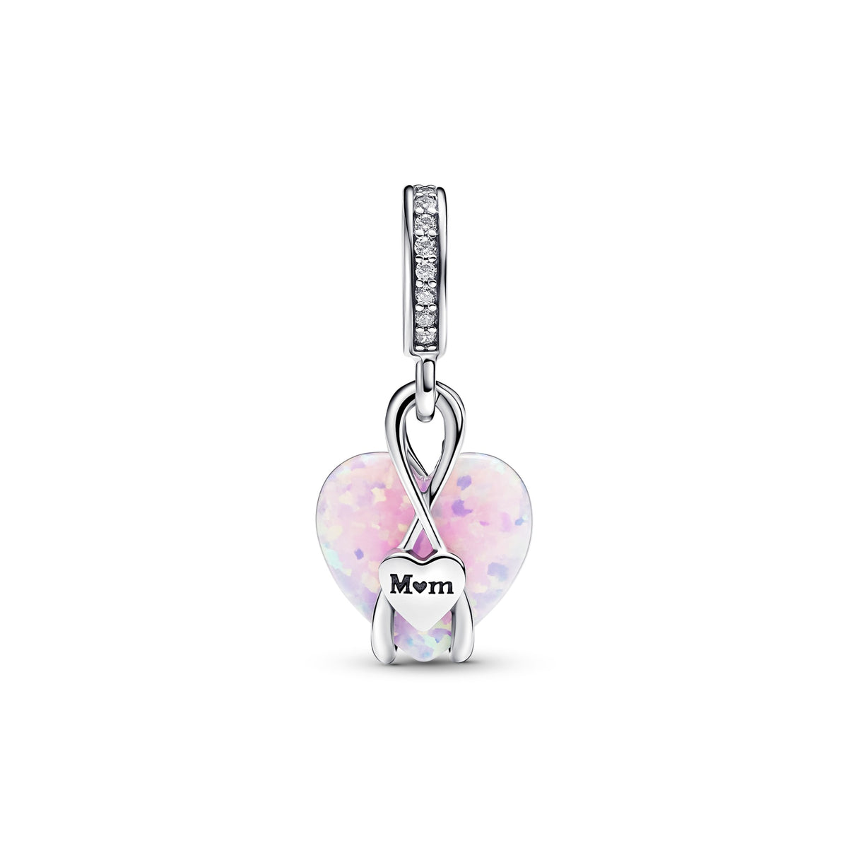 Pandora Mum Opalescent Hart Hangende Bedel zilver 793202C01