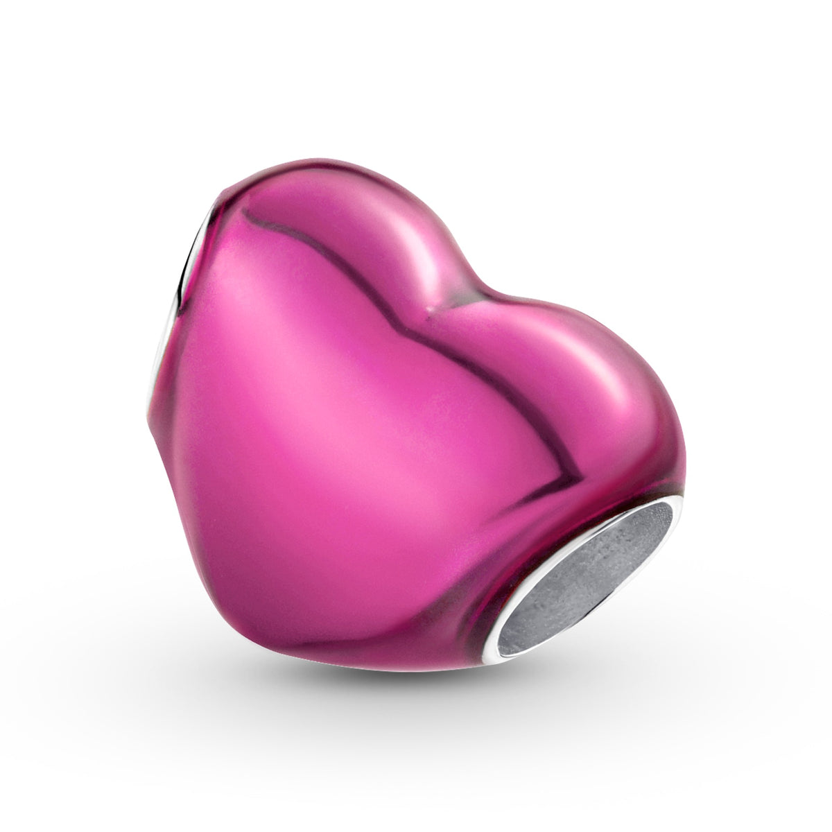 Pandora Metallic Roze Hart Bedel zilver 793337C03