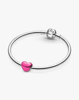 Pandora Metallic Hart Bedel 793337C03 – Roze