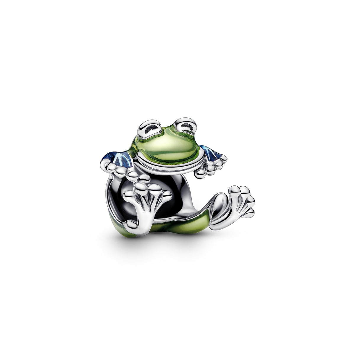 Pandora Klimmende Kikker Bedel zilver