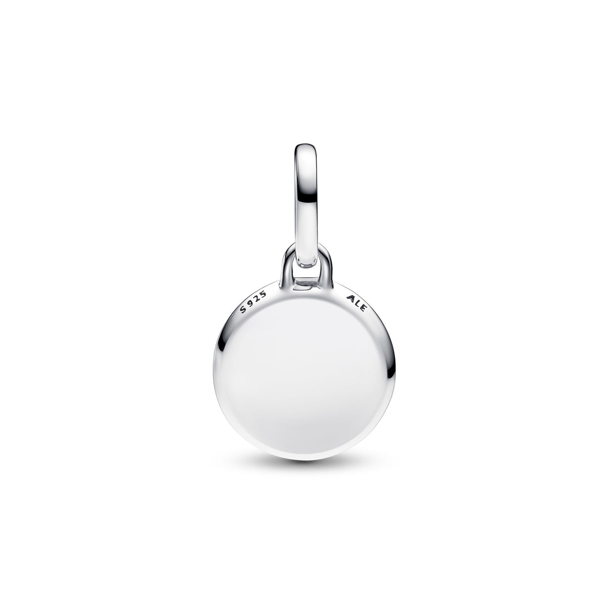 Pandora Rood Muranoglas Graveerbare Mini Medaillonbedel zilver 793389C01