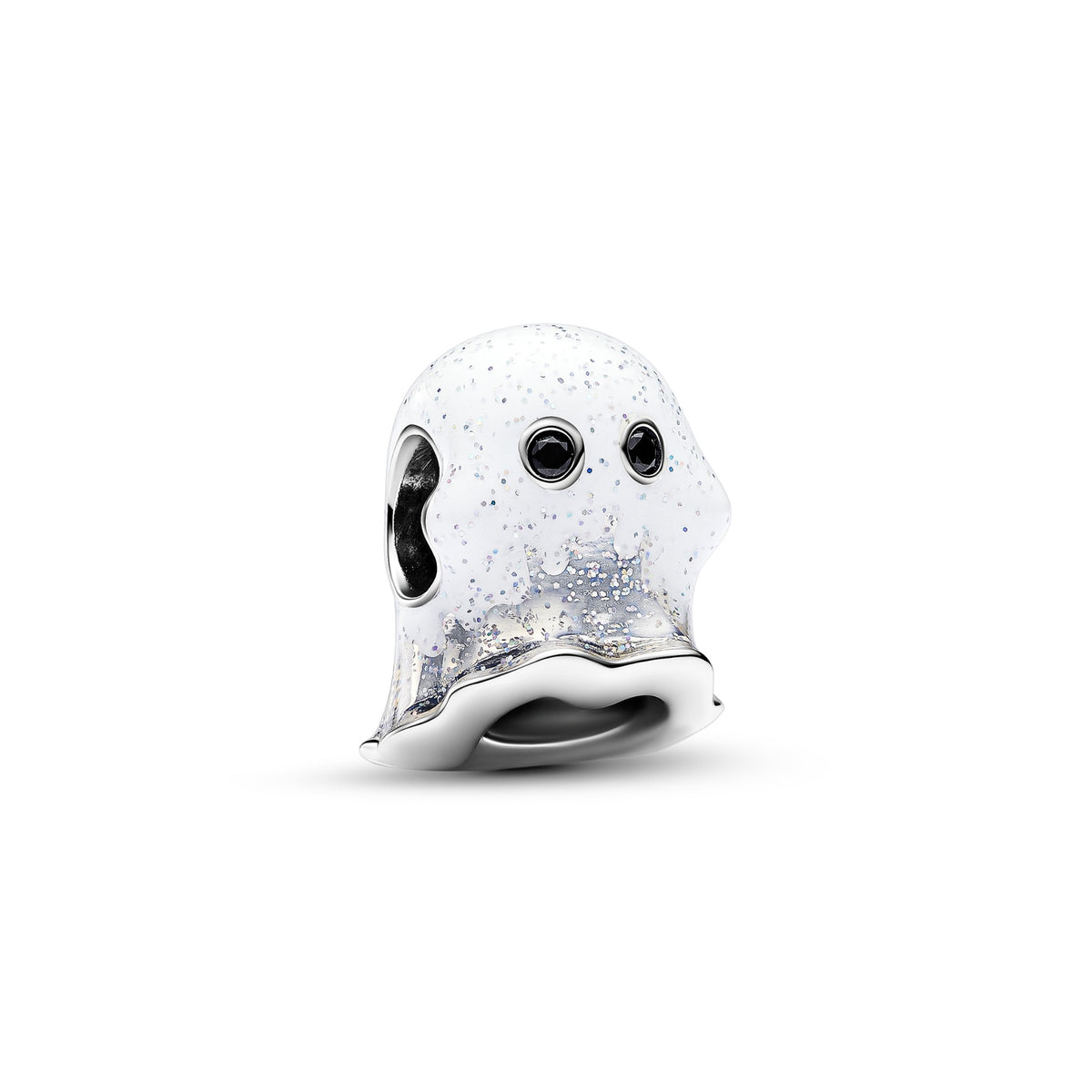 Pandora Glow-in-the-dark Boo Ghost Bedel zilver