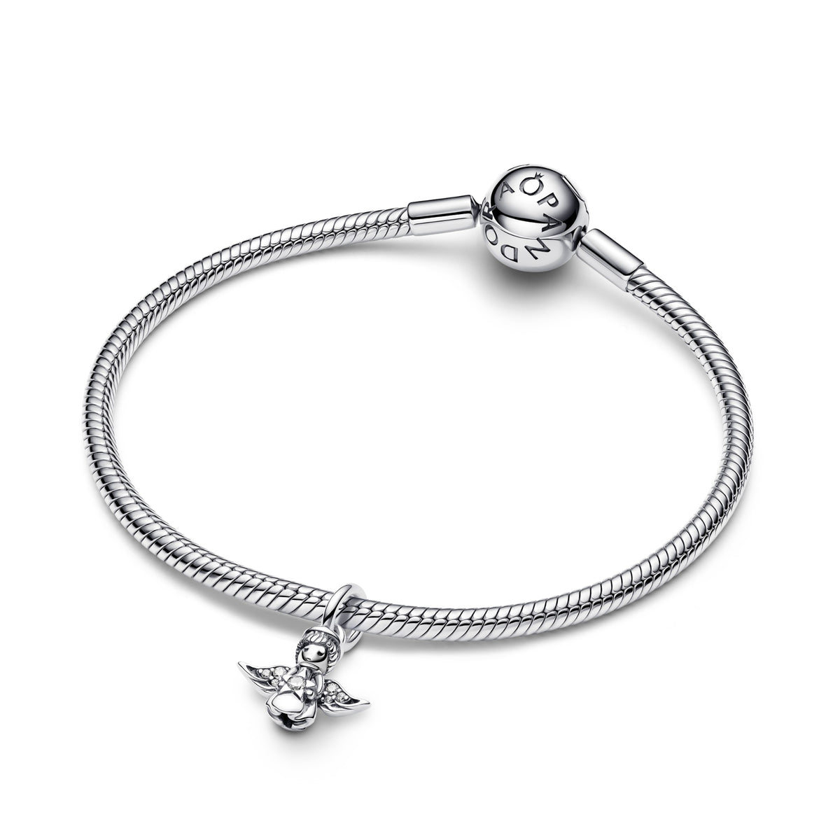 Pandora Sprankelende hangende bedel met engel zilver 793598C01