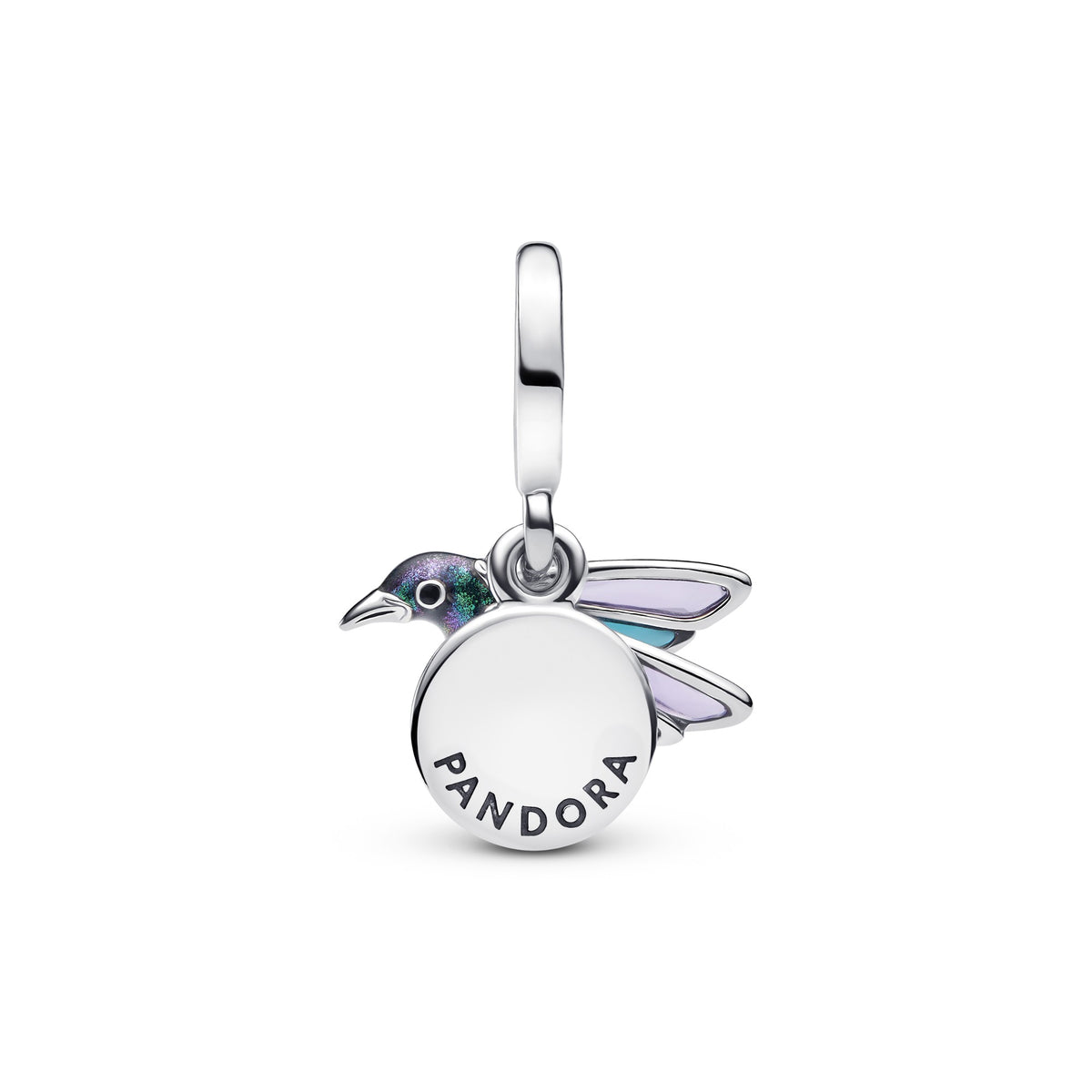 Pandora Kolibrie Dubbele Hangende Bedel zilver 793746C01