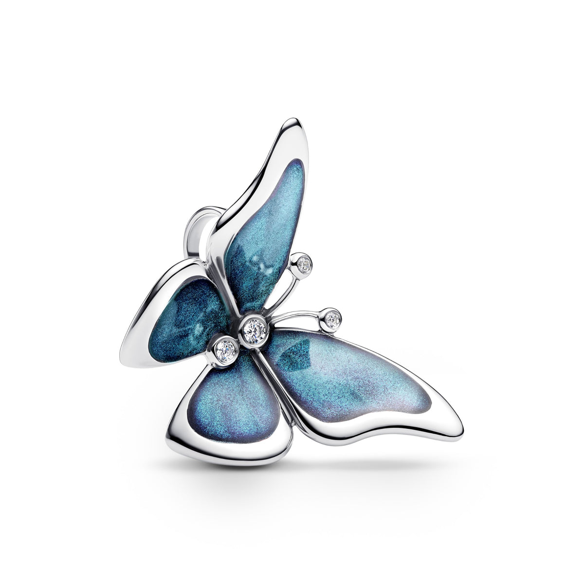 Pandora Oversized Vlinder Clip Bedel zilver