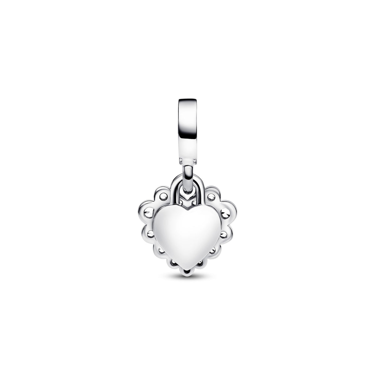 Pandora Sparkling Heart-dubbele hangende bedel zilver 793765C01