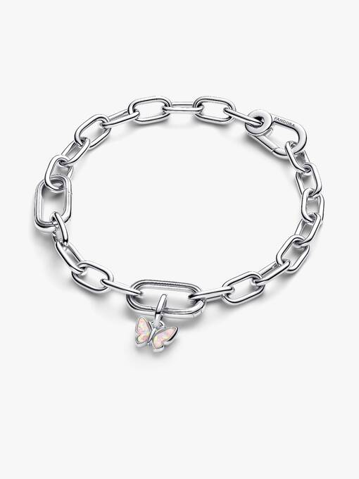 Pandora Roze Vlinder Mini-Hangende bedel zilver - 793825C01
