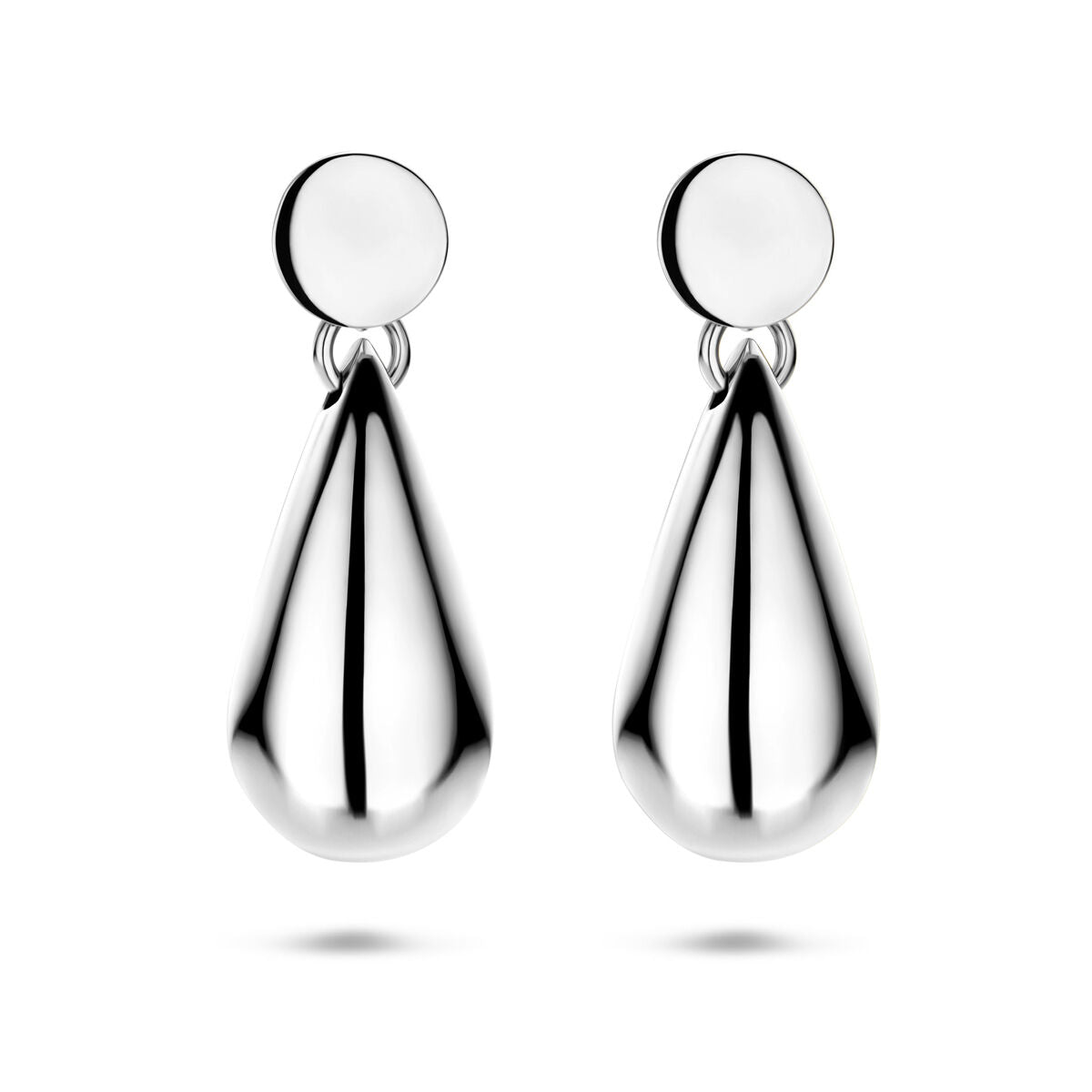 Zilveren gerhodineerde oorhangers druppel 41 mm - 1341742 - PansiteNederland.nl