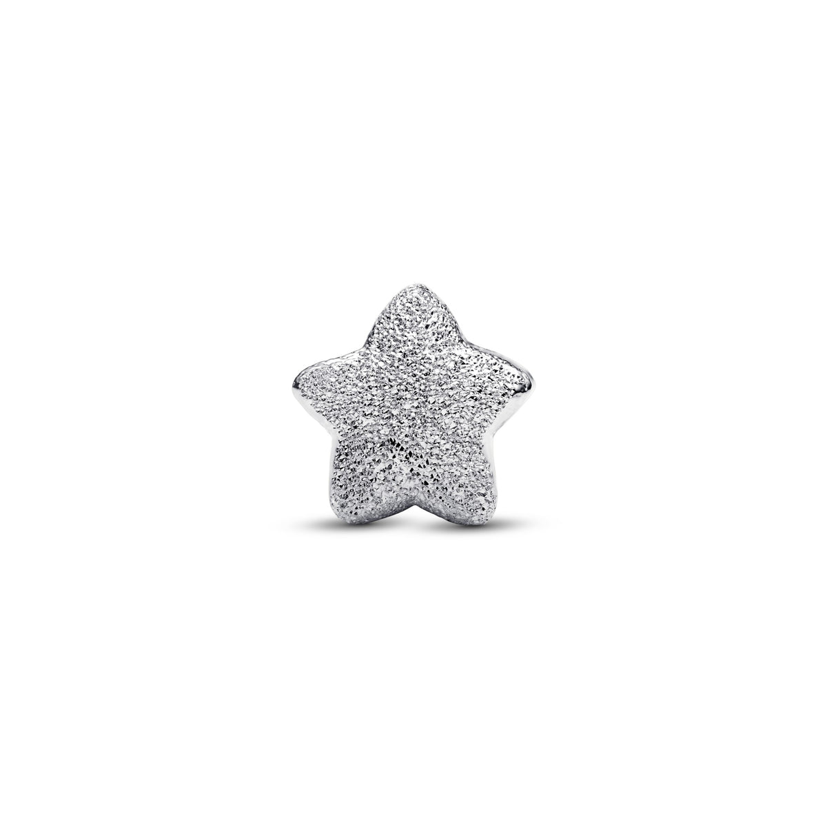 Pandora Minibedel getextureerde ster zilver 794050C00