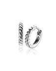 Zinzi 14mm zilveren oorringen met kleine druppels en luxe klapsluiting ZIO2688 - PansiteNederland.nl