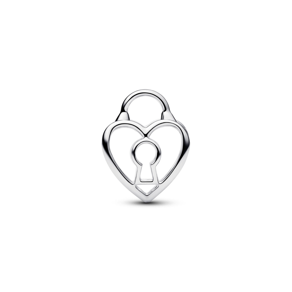 Pandora Opengewerkt Hart Hangslot Bedel zilver 794358C00