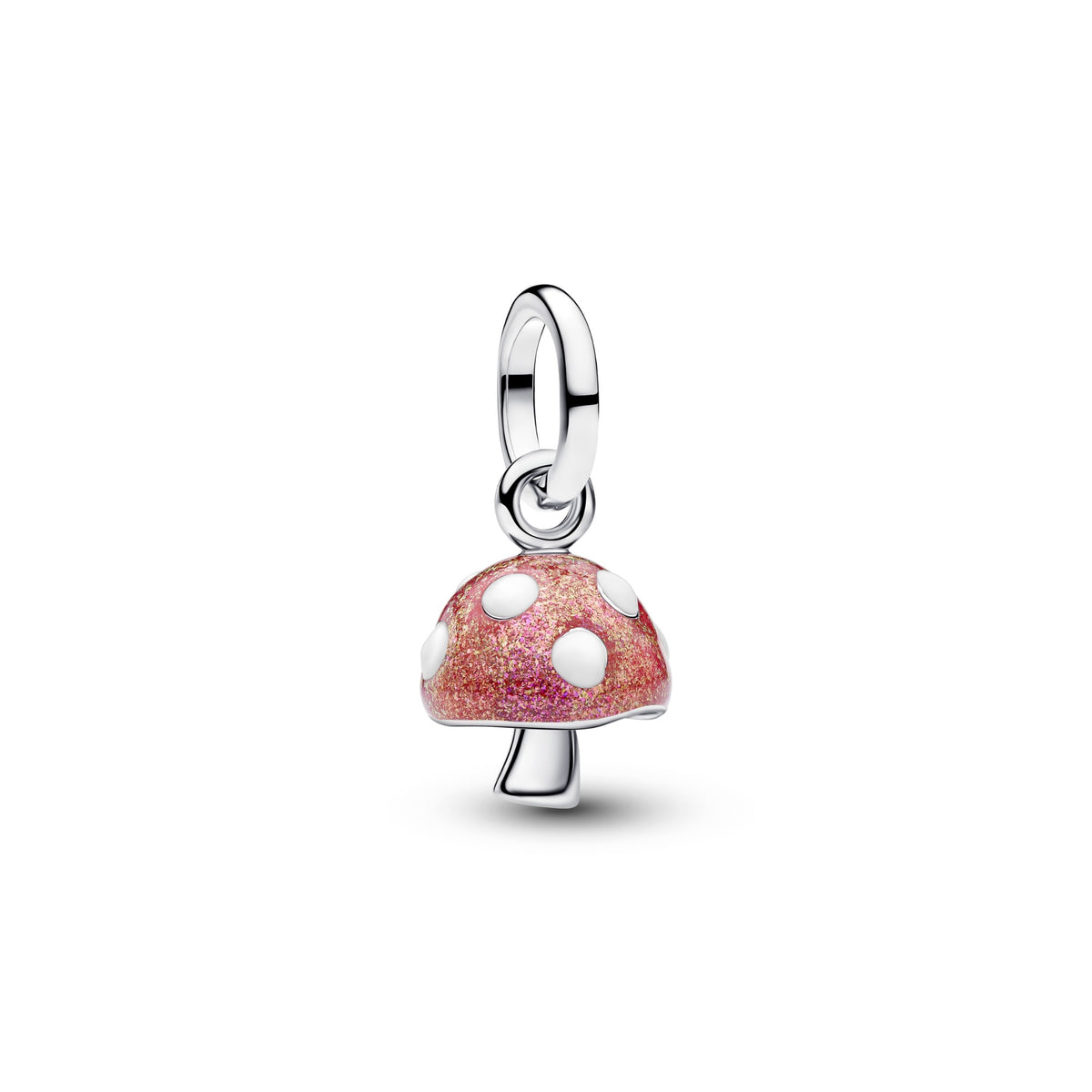 Pandora Glow-in-the-dark paddenstoel hangende bedel zilver