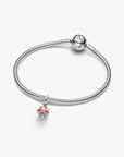 Pandora Glow-in-the-dark Paddenstoel Hangende Bedel 794376C01 – Zilver met Emaille