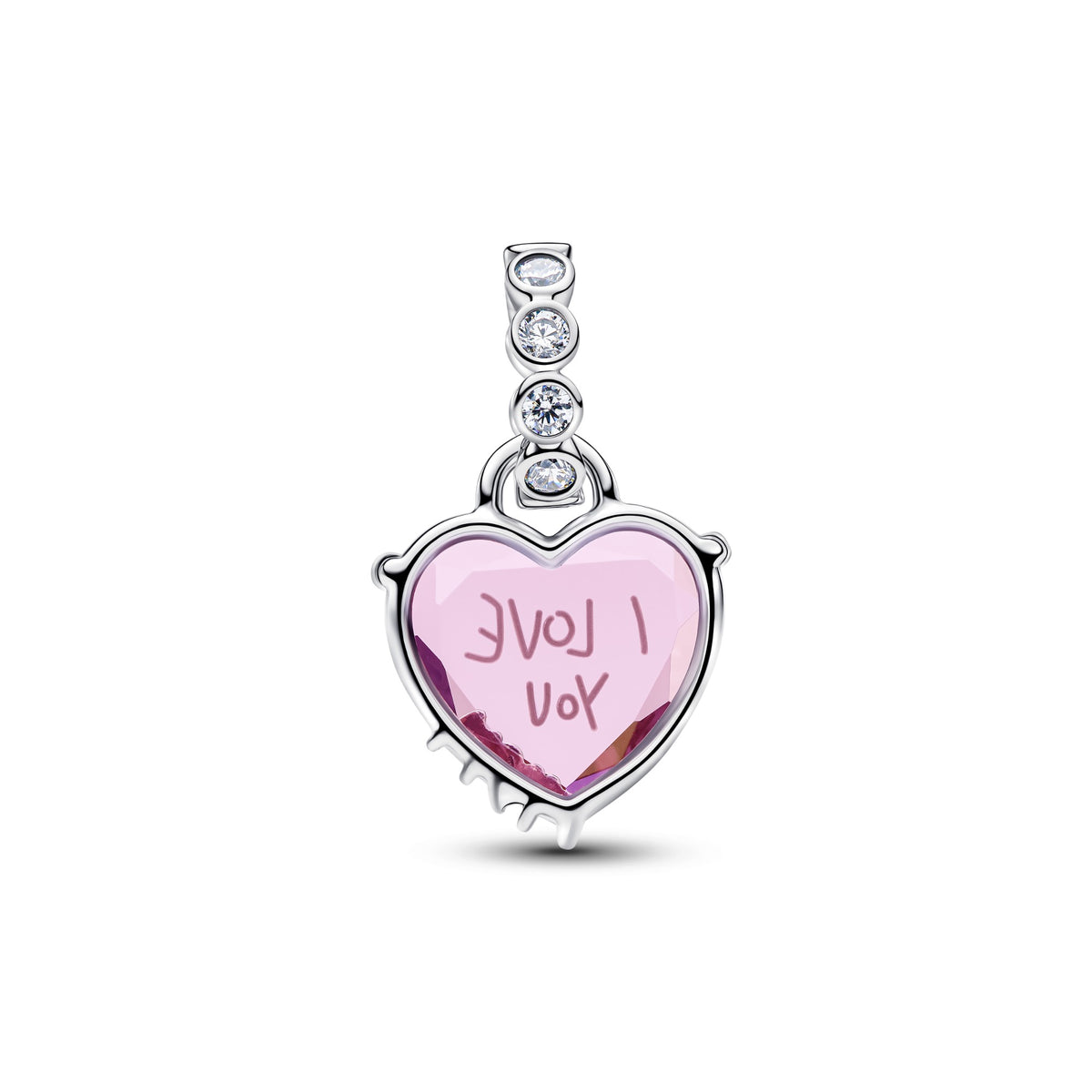 Pandora Hangende bedel 'I Love You Mom' zilver 794464C01