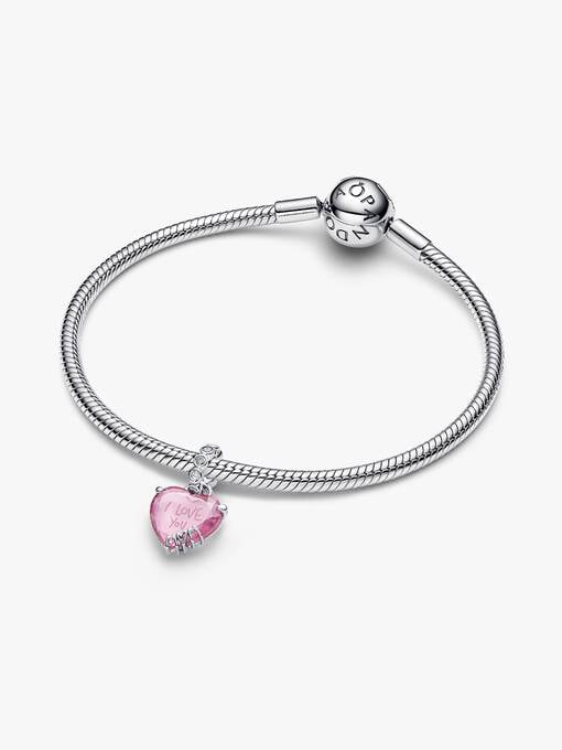 Pandora Hangende bedel 'I Love You Mom' zilver - 794464C01