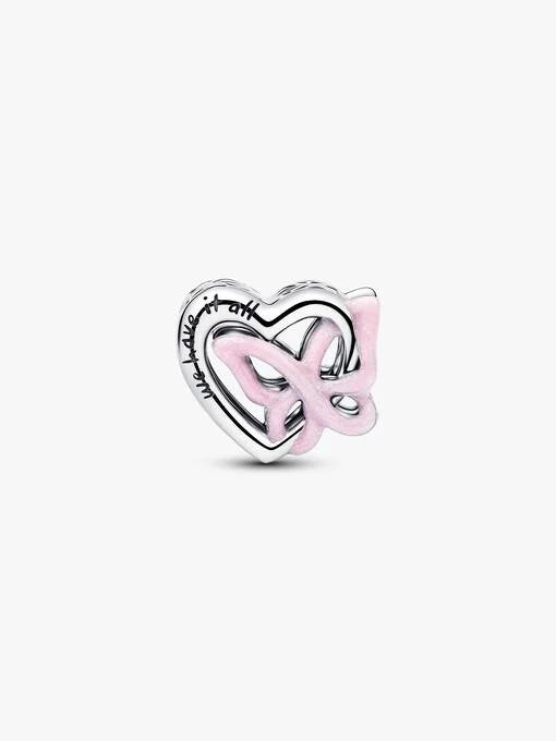 Pandora Verstrengeld Hart & Vlinder Bedel zilver - 794475C01