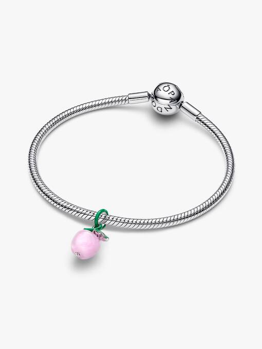 Pandora Roze Appel Muranoglas Bedel zilver - 794485C01