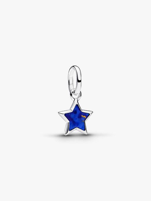 Pandora Blauwe Ster Mini Hangende Bedel zilver 794613C01