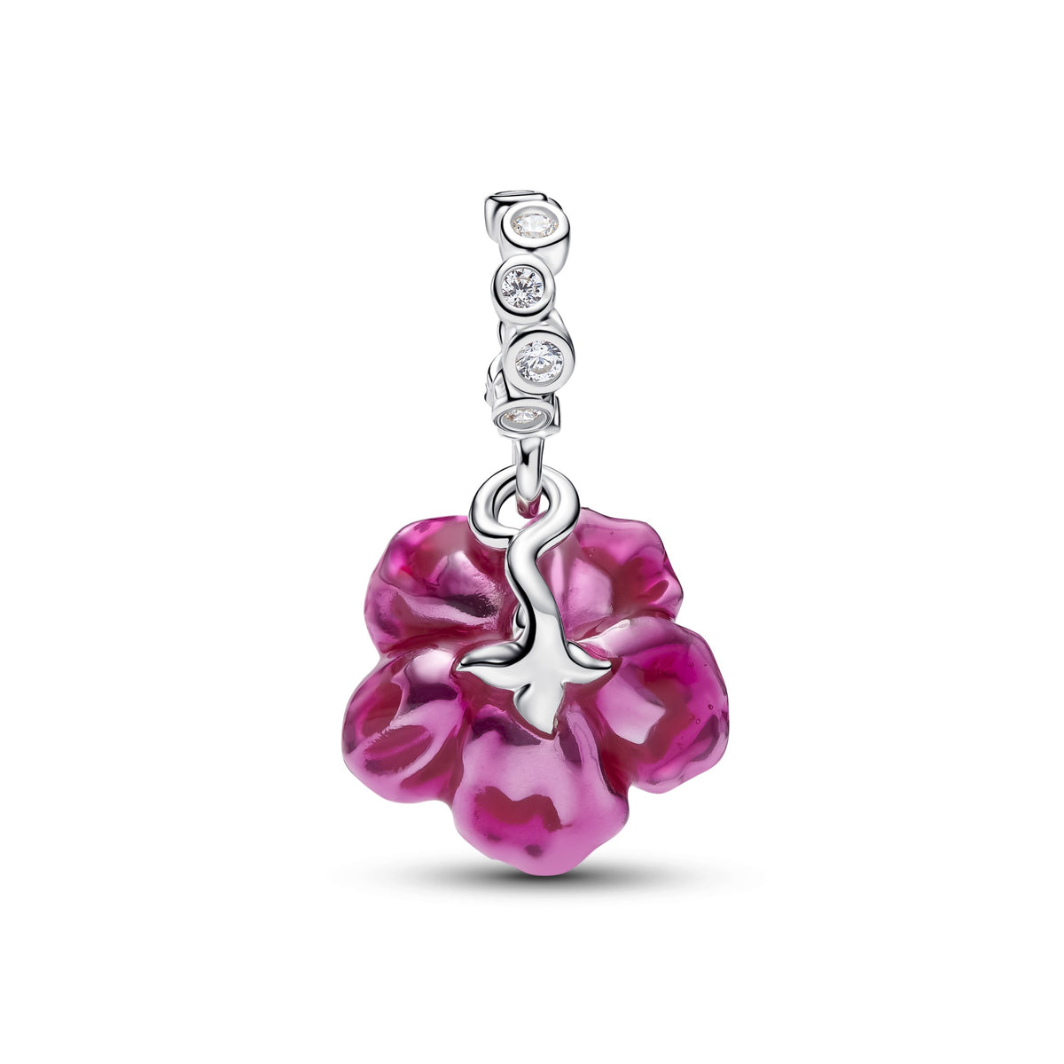 Pandora Hibiscus Hangende Bedel zilver 794698C01