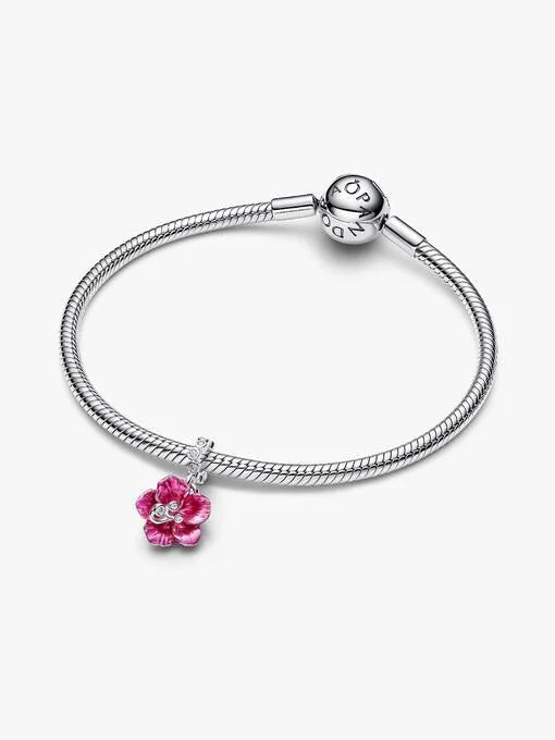 Pandora Hibiscus Hangende Bedel zilver 794698C01