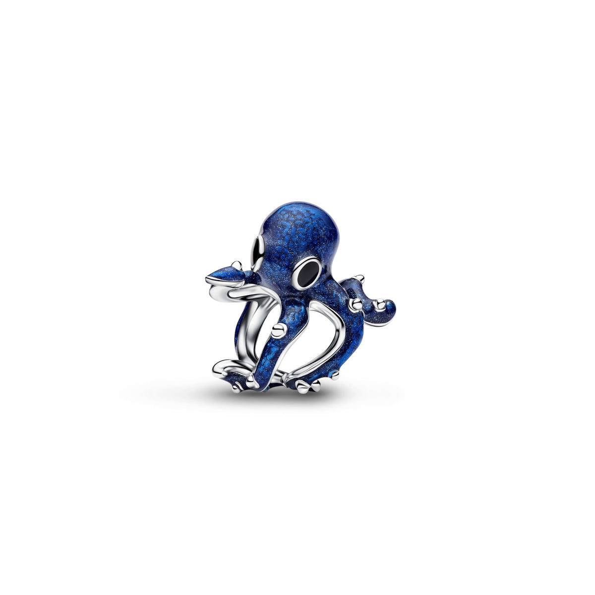 Pandora Blauwe Octopus Bedel zilver