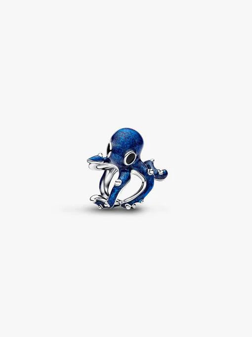 Pandora Blauwe Octopus Bedel zilver 794706C01