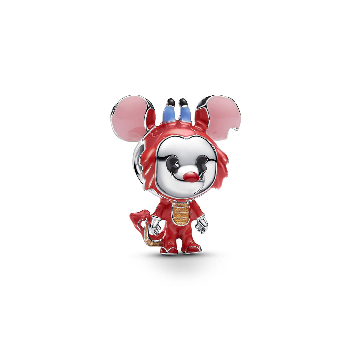 Pandora Disney Mickey Mouse als Mushu Bedel zilver