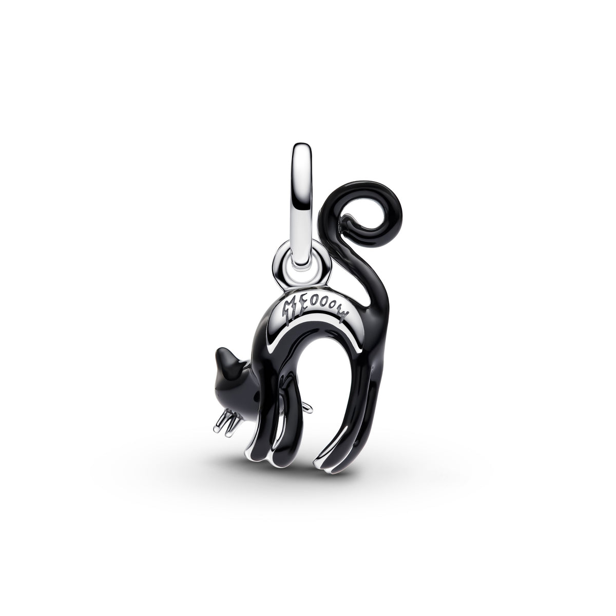 Pandora Zwarte Kat Hangende Bedel zilver 794769C01